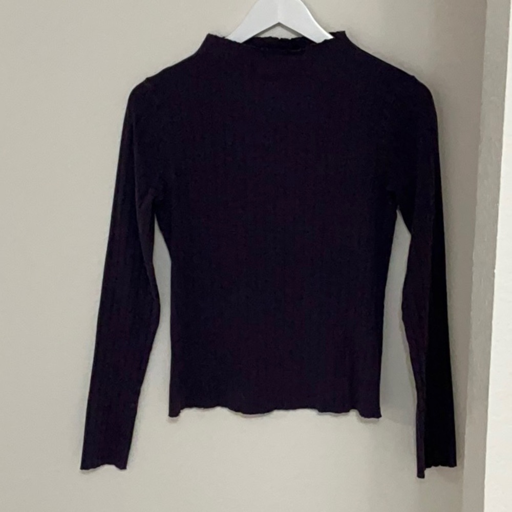Chic Purple Long Sleeve Blouse